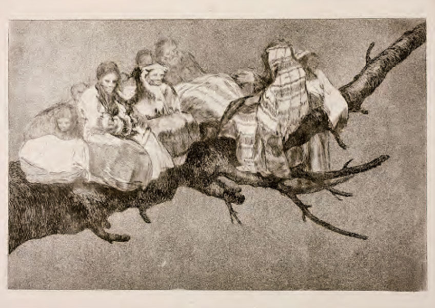Francisco de Goya. Disparate nº3. Disparate ridículo, 1864. Museo de Zaragoza