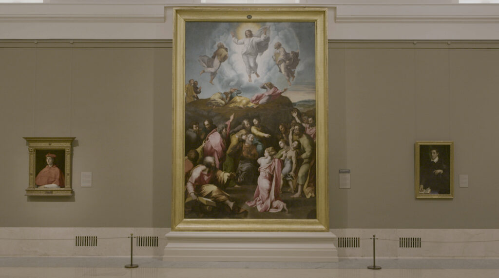 Imagen de la Transfiguración en la sala 49 de edificio Villanueva. Foto © Museo Nacional del Prado
