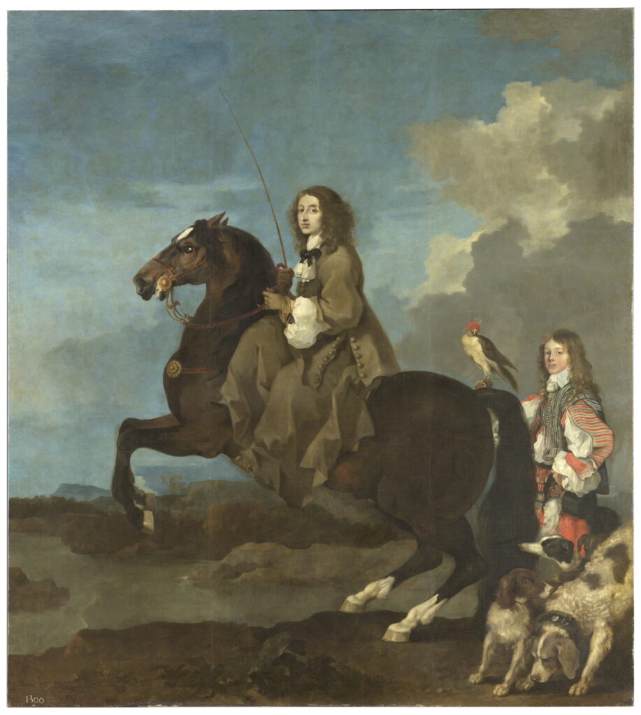 Sebastién Bourdon. Cristina de Suecia a caballo. Museo Nacional del Prado