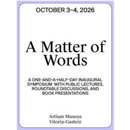 A MATTER OF WORDS