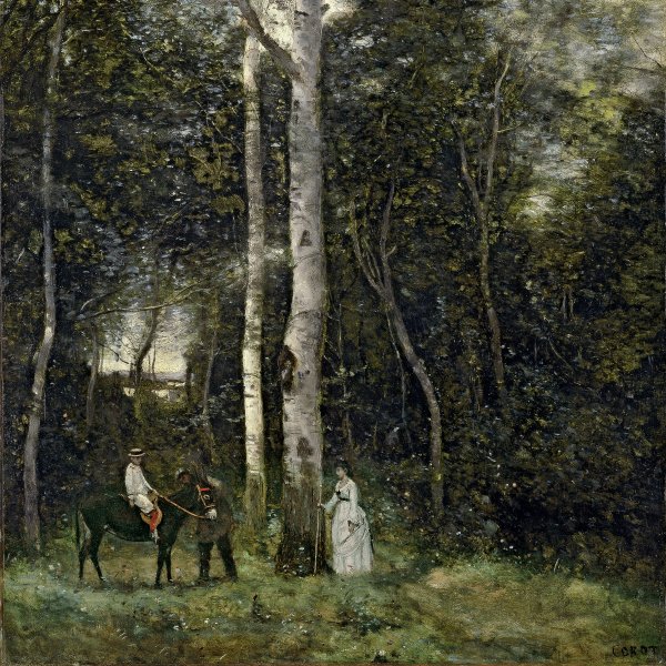 Jean Baptiste-Camille Corot. El baño de Diana (La fuente), 1869-1870. Museo Nacional Thyssen-Bornemisza