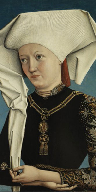 Retrato de una dama con la Orden del Cisne, c. 1490. Museo Thyssen-Bornemisza