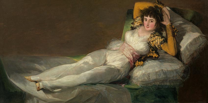 Francisco de Goya. La maja vestida, 1800-1807. Museo Nacional del Prado