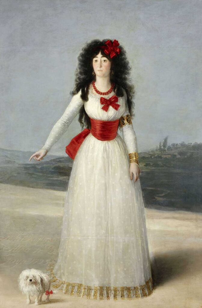 Francisco de Goya. María del Pilar Teresa Cayetana de Silva Álvarez de Toledo, XIII duquesa de Alba. Fundación Casa de Alba