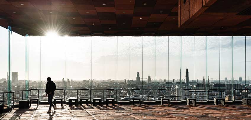 Vista panorámica de Amberes desde el MAS | Museo aan de Stroom. Foto: LUCID 