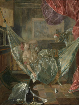 Luis Paret y Alcázar. Muchacha durmiendo, 1770-1799. Museo Nacional del Prado