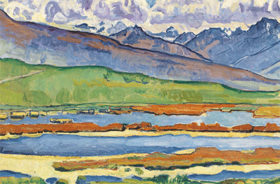 Ferdinand Hodler. Landschaft bei Montana (Detalle), 1915