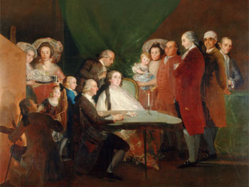 Francisco de Goya. La familia del Infante don Luis de Borbón, 1784. Fondazione Magnani-Rocca, Mamiano di Traversetolo, Parma