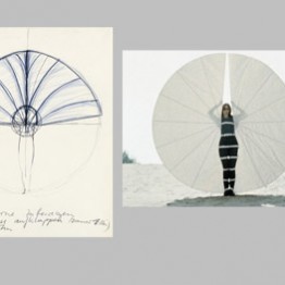 Rebecca Horn Boceto para Fan, 1970 White Body Fan, 1972
