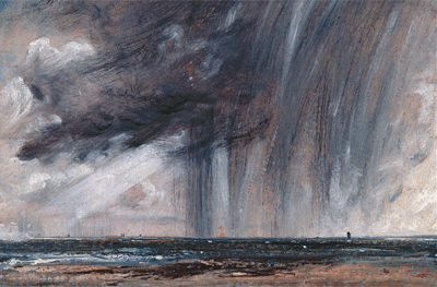 John Constable. Tormenta de lluvia sobre el mar, c. 1824‐ 1828. Préstamo de la Royal Academy of Arts, Londres