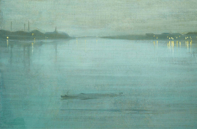 James Abbott Whistler. Nocturno azul y plata-Luz de Cremorne, 1872
