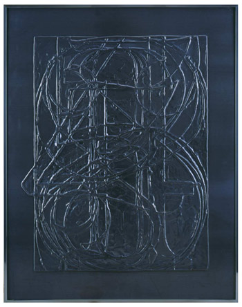 Jasper Johns. 0 through 9, 1970 Plomo repujado Edita Gemini G.E.L Ed. 20/60 76,2 x 58,42 cm Colección Barbara Bertozzi Castelli Foto: Cortesía United Limited Art Editions