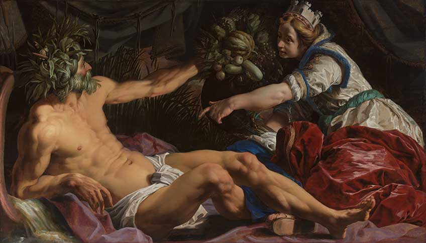 Abraham Janssens. Scaldis and Antverpia. Museo Real de Bellas Artes de Amberes KMSKA