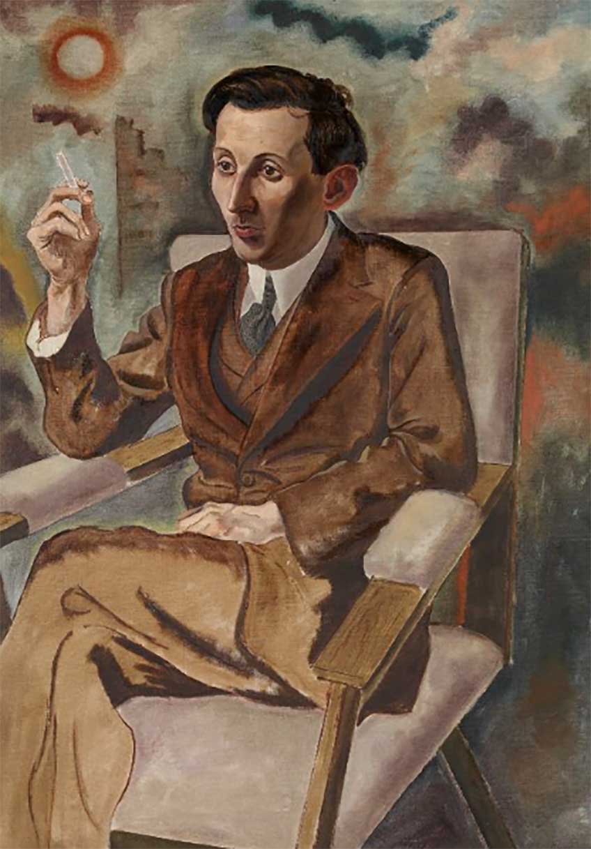 George Grosz. The Writer Walter Mehring. Museo Real de Bellas Artes de Amberes KMSKA