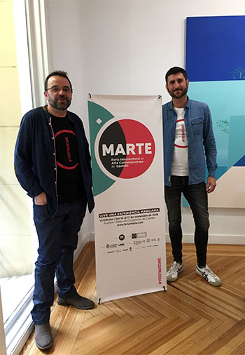 Joan Feliú y Nacho Tomás, directores de MARTE. Feria de Arte Contemporáneo de Castellón