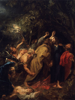 Van Dyck. El Prendimiento de Cristo, 1618-1620. Museo Nacional del Prado