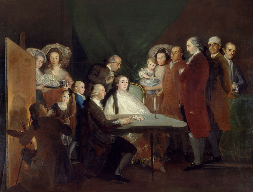 Francisco de Goya. La familia del infante don Luis, 1783-1784. Fundación Magnani-Rocca de Mamiano di Traversetolo