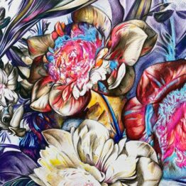 Juan Francisco Casas. Así deshojé una vana rosa, la rosa privada del terror, 2020 (detalle). Galería Fernando Pradilla