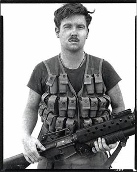 Richard Avedon, Unidentified American soldier, Fire Base Charlie, D.M.Z., Vietnam ©1999 Richard Avedon