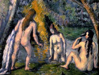Cézanne. Las tres bañistas