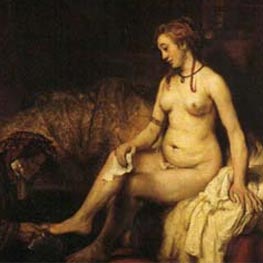 Rembrandt. Betsabé en el baño, 1654 (Musée du Louvre)