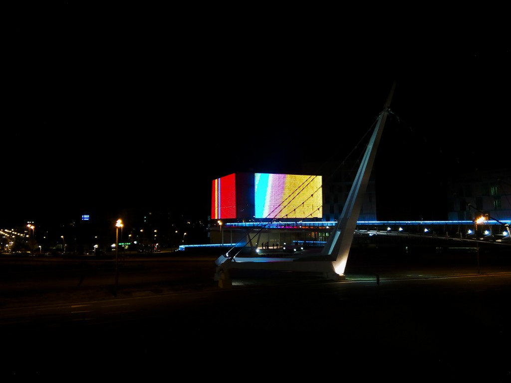 Jorge Isla. Sputtering. Instalación en ETOPIA, Zaragoza, 2016