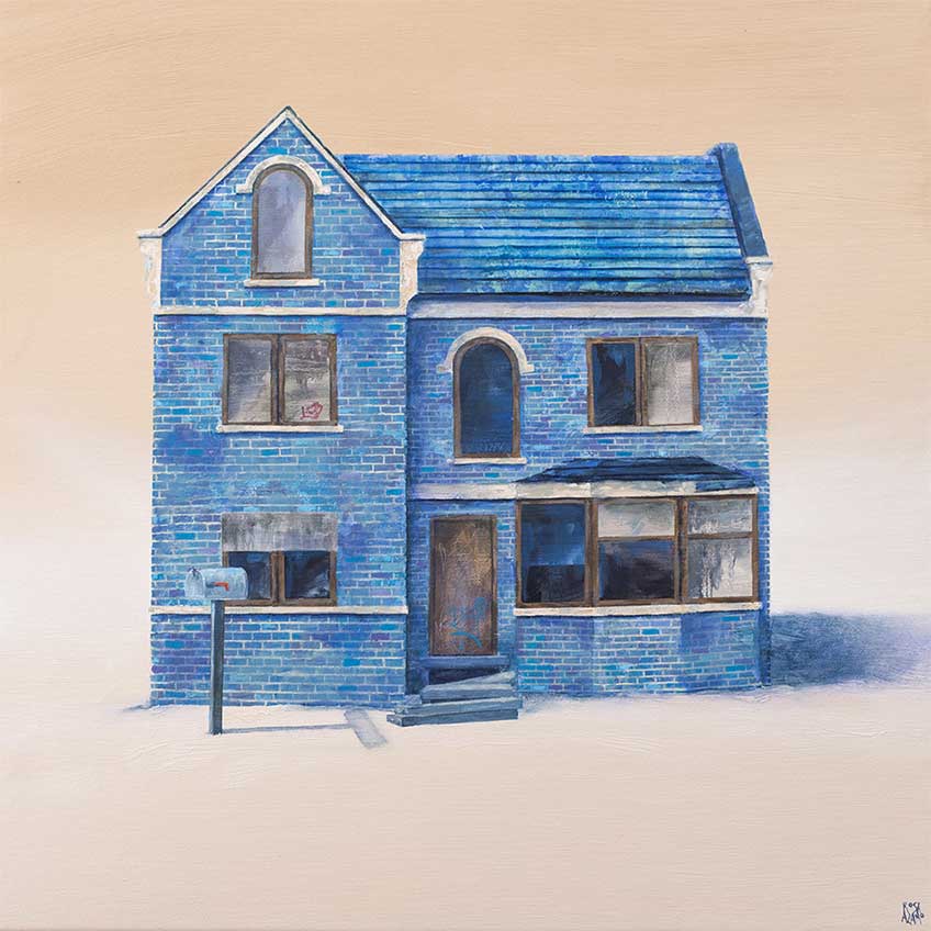 Rosa Álamo. Blue home, 2016