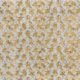 Federico Antelo. ORO – El Gran Pliego. Acrilico, acuarela, tinta china, pan de oro y cristales sobre papel. 76 x 96 cm, 2014