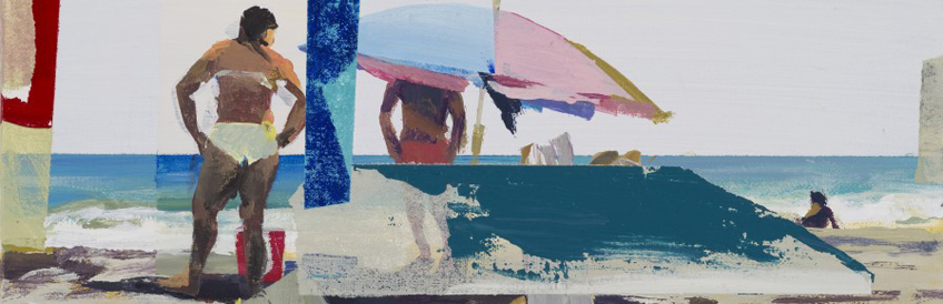 Galería Marlborough. Alfonso Albacete, Joc 4. Encuentro 2015 Acrílico sobre lienzo 24 x 33 cm
