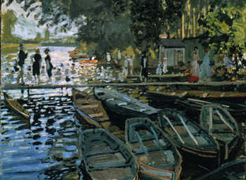 Claude Monet, Bañistas en la Grenouillère, 1869