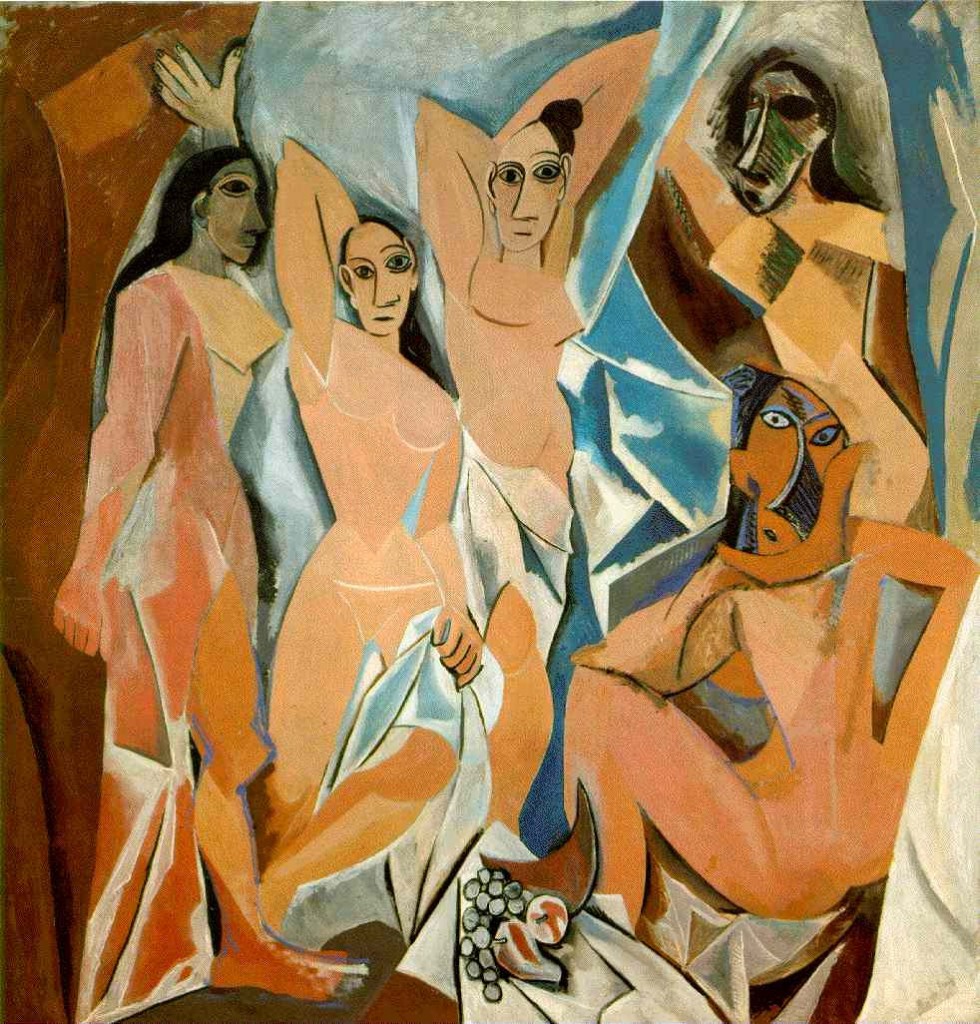 Pablo Picasso. Las Señoritas de Aviñón, 1907. Museo de Arte Moderno, Nueva York