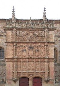 Fachada plateresca de la Universidad de Salamanca
