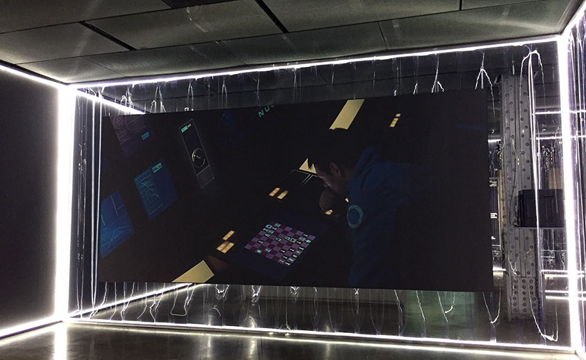 Stanley Kubrick. 2001: Odisea del espacio. Escena de la partida de ajedrez entre el astronauta Frank y HAL 9000