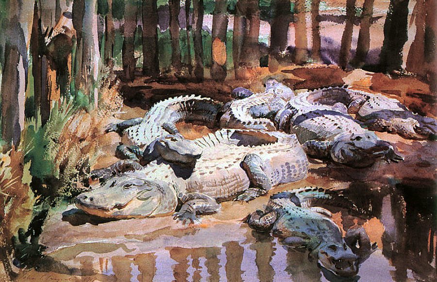John Singer Sargent. Muddy Alligators, 1917