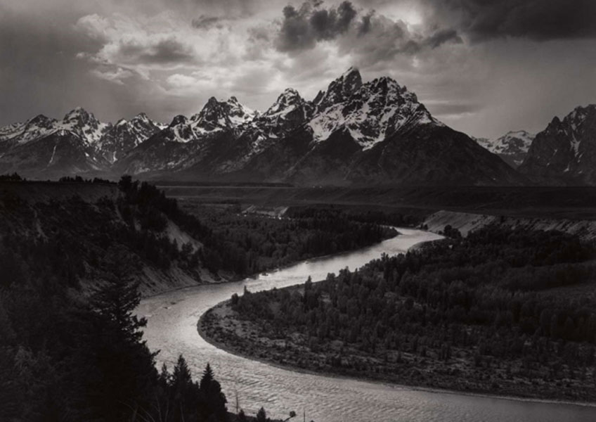 Ansel Adams. The Tetons and Snake River, Grand Teton National Park, Wyoming, 1942. The Lane Collection. © The Ansel Adams Publishing Rights Trust