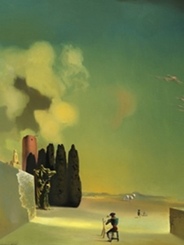 Salvador Dalí. Elementos enigmáticos en un paisaje, 1934