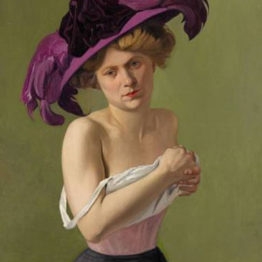 Félix Vallotton. El sombrero violeta, 1907. Colección Hahnloser