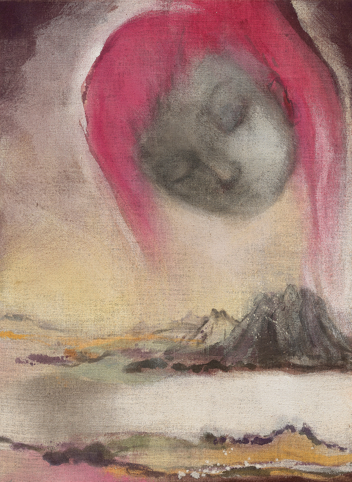 Leiko Ikemura. Pink Hair II