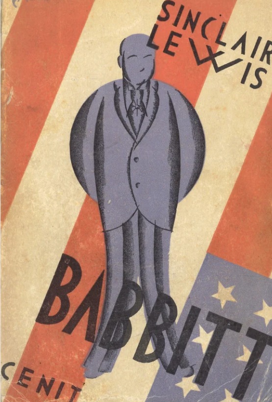 Manuela Ballester. Portada para Babbitt, de Sinclair Lewis, editorial Cenit, 1930. Colección particular