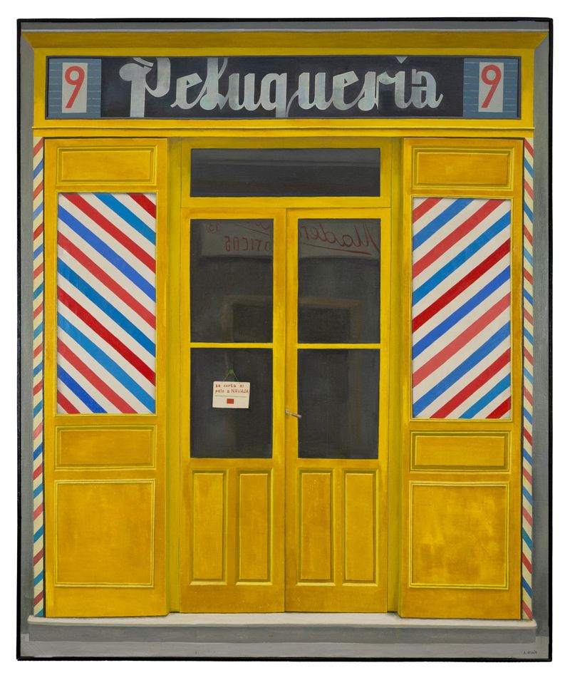 Alfredo Alcain. La peluquería amarilla, 1967. Fotografía: María Meseguer. © Alfredo Alcain, VEGAP, Madrid 2025