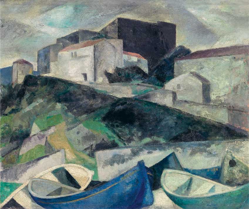 Daniel Vázquez Díaz (Nerva, Huelva, 1882 - Madrid, 1969) Paisaje de Fuenterrabía, 1927 Óleo sobre lienzo 73 x 86 cm Colección Banco de España