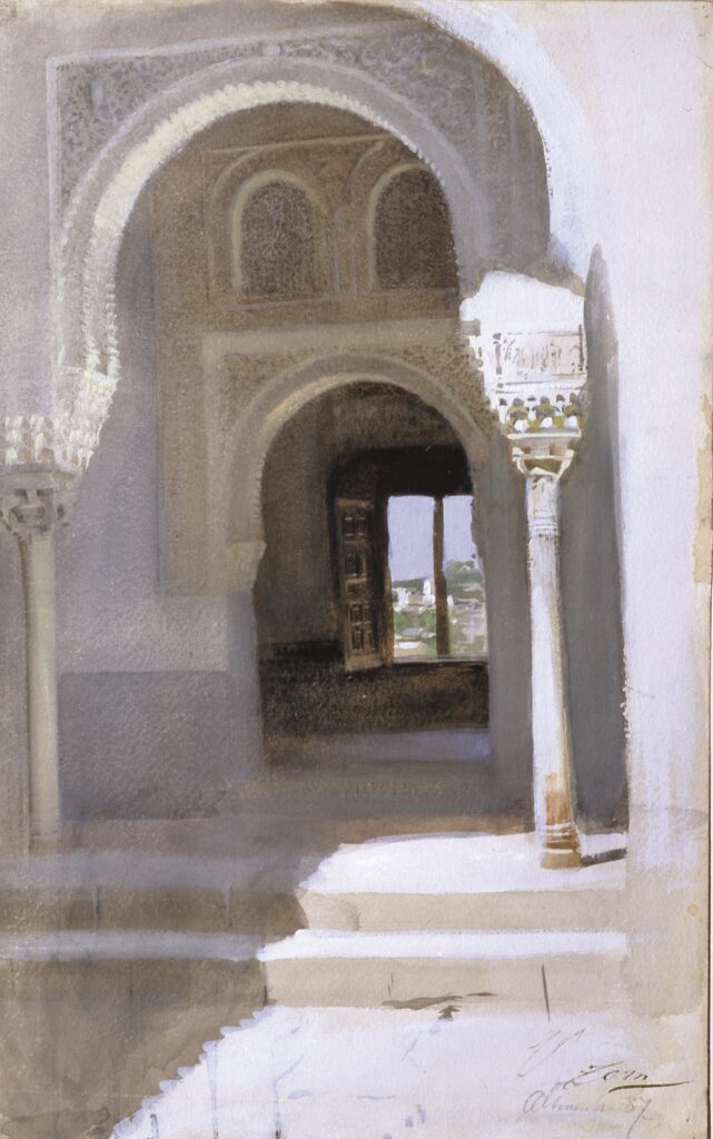 Anders Zorn. La Alhambra, 1887. Zornmuseet, Mora