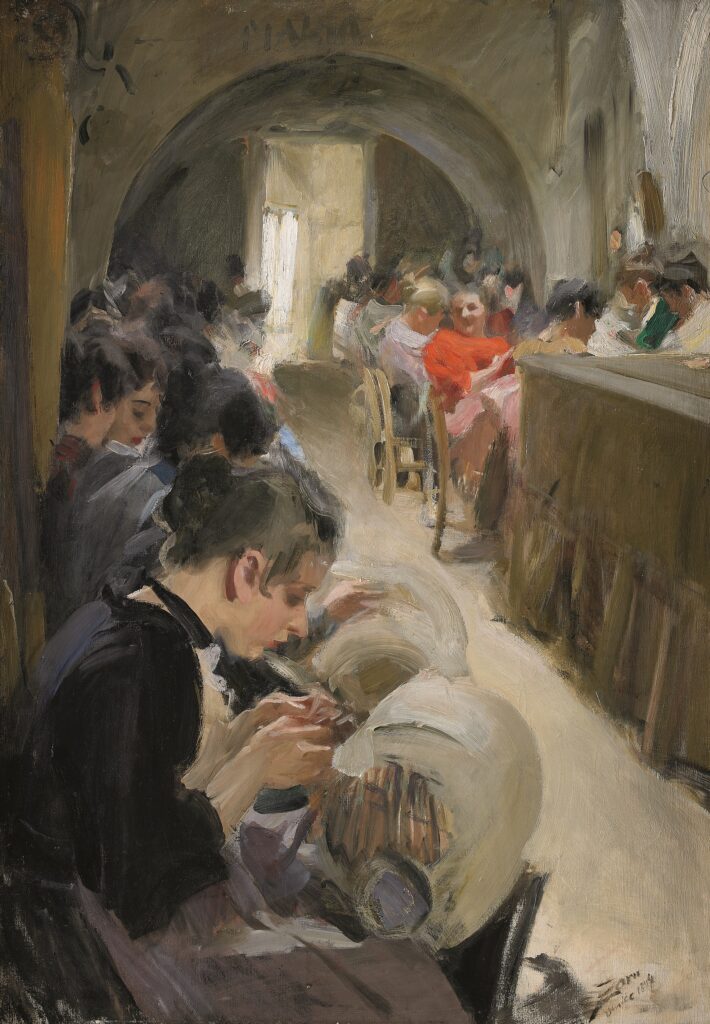 Anders Zorn. Encajeras, 1894. Colección particular