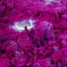 Claudia Andújar. Choza cerca de la misión católica, en el río Catrimani. Roraima State, 1976 © Claudia Andujar