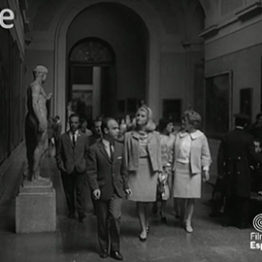 "Miss Mundo (Lesley Langley) visita el Museo del Prado", 1966. Noticia extraída de NO-DO. Imágenes cedidas por Filmoteca Española.