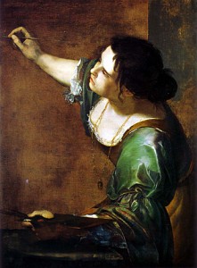 Artemisia Gentilechi. Autorretrato como Alegoría de la Pintura 