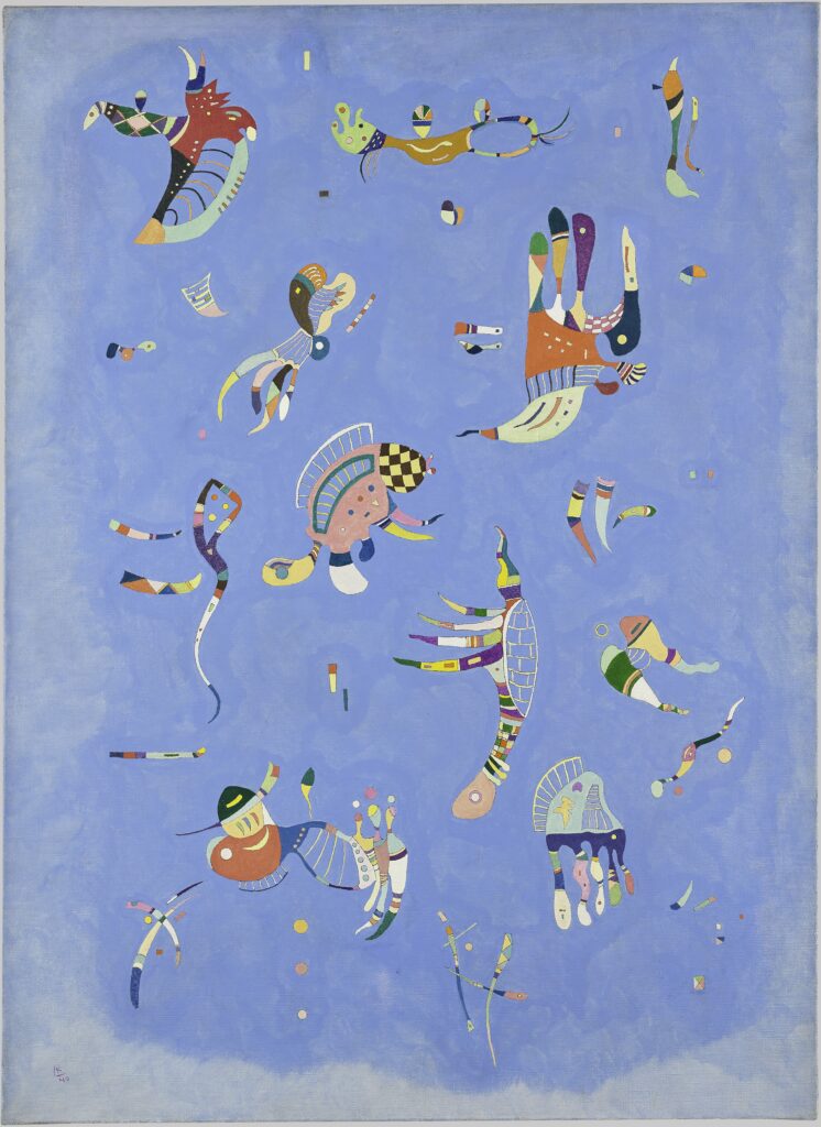 Wassily Kandinsky, Bleu de ciel , 1940. Centre Pompidou, Paris Musée national d’art moderne – Centre de Création Industrielle