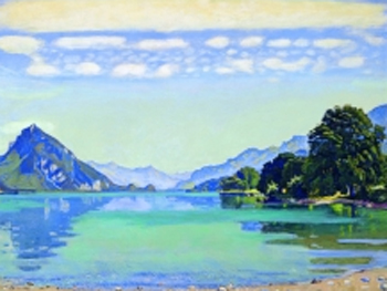 Ferdinand Hodler. Lake Thun seen from Leissingen, 1904. Kunstmuseum Bern, Staat Bern