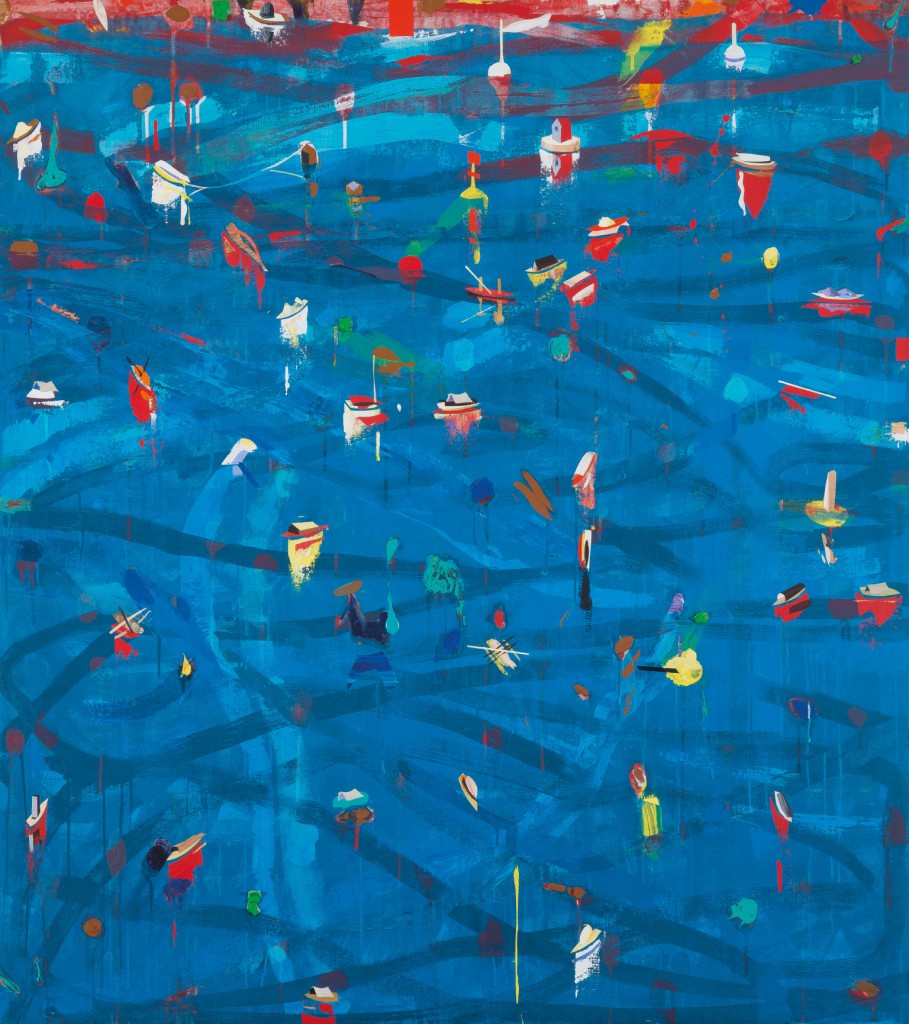 Alfonso Albacete. Azul cerúleo. Serie El mar de la China, 2005. Colección del artista. Fotografía: Fernando Ramajo