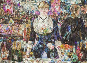 Vik Muniz. A Bar at the Folies-Bergère after Édouard Manet, from the Pictures of Magazines 2 series, 2012